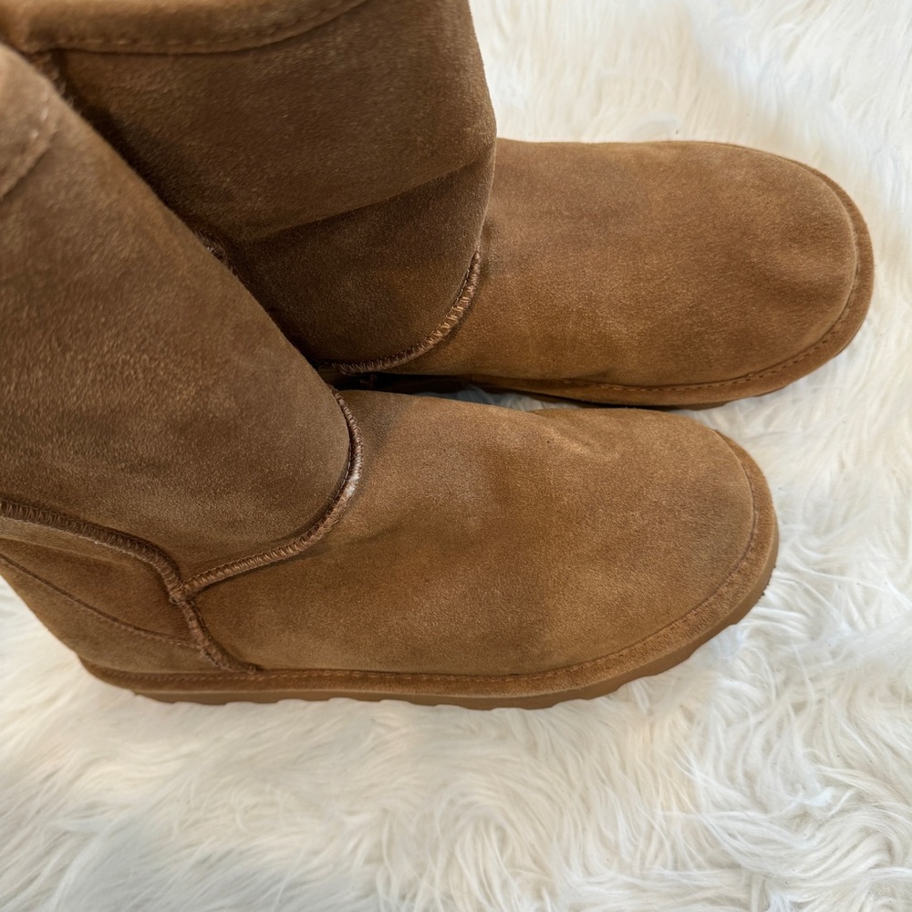 NEW❗️BearPaw Elle Short 1959W Women's Winter Boots - Hickory cognac size 11 - Picture 3 of 9